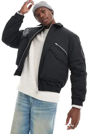 JACK & JONES – Bomberjacke in mit Reißverschlusstaschen