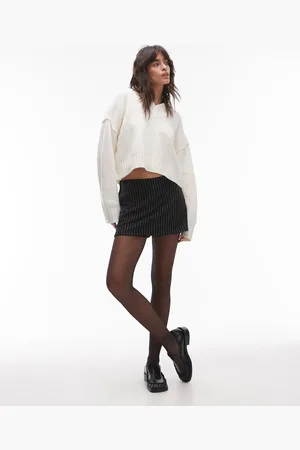 MANGO – Skort in mit Nadelstreifen