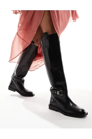ASOS ASOS EDITION – Premium – Overknee-Reiterstiefel aus Leder in