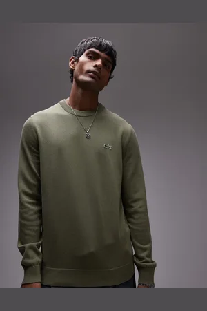 Lacoste – Strickpullover in Khaki
