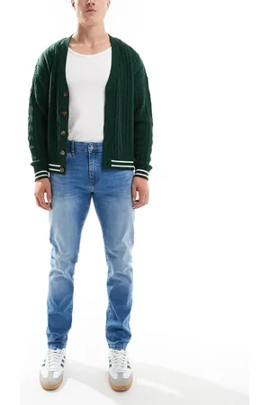 Only & Sons – Weft – Jeans in mittelblauer Waschung mit normalem Schnitt