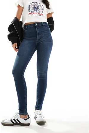 New Look – Disco – Skinny-Jeans in Dunkelblau