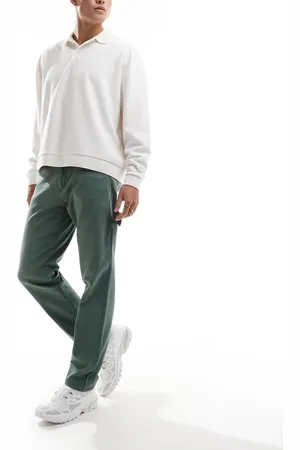 Only & Sons – Locker geschnittene Hose in Salbeigrün