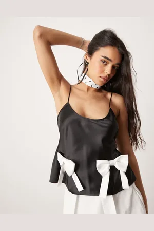ASOS – Satin-Camisole in mit Schleifen