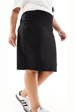 ASOS ASOS DESIGN Curve – Eleganter Bengaline-Rock in mit hohem Bund