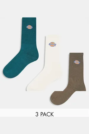 Dickies – Valley Grove – 3er-Pack Crew-Socken in verschiedenen neutralen Farben