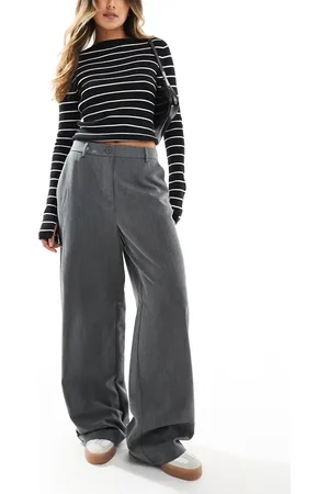 Pieces® – Dad-Hose in mit weitem Bein und Gürtelschlaufen