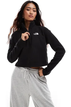 The North Face – Glacier – Fleece-Sweatshirt in mit kurzem Schnitt und kurzem Reißverschluss sowie Logo