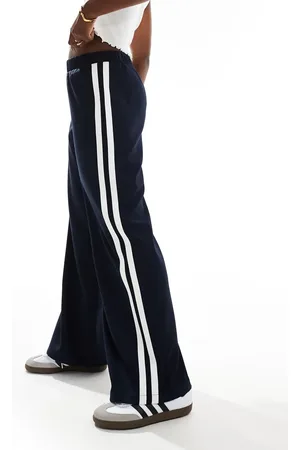4th & Reckless – Elegante Hose in mit weitem Bein und seitlichem Streifen