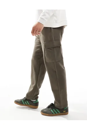 Only & Sons – Cargo-Jogginghose in Braun mit geradem Schnitt