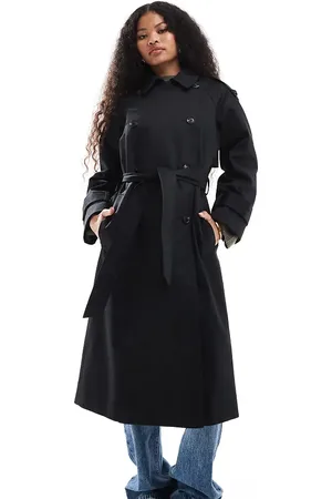 ASOS ASOS DESIGN Petite – Lang geschnittener Trenchcoat in