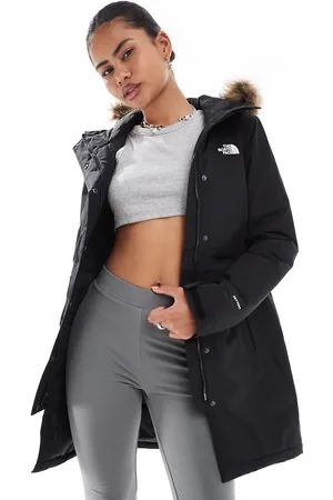 The North Face – Zaneck – Isolierter Parka in mit Kapuze mit Kunstpelzbesatz