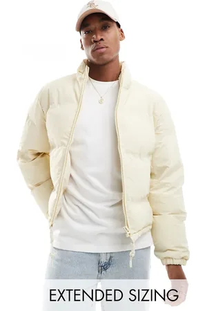 ASOS – Kurze Steppjacke in Ecru