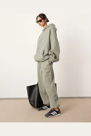 ASOS – Hochwertige Oversize-Jogginghose aus schwerem Stoff in Olivgrün