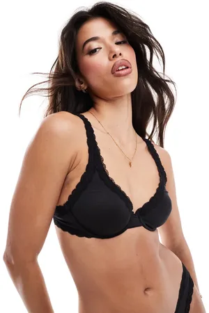 ASOS – Tia – Superweicher Bügel-BH in aus Mikrofaser mit Spitzenbesatz