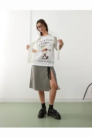 Noisy May – Oversize-T-Shirt in mit Hot Coffee-Print