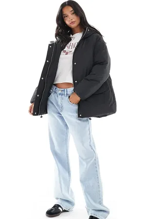 ASOS ASOS DESIGN Petite – Oversize-Pufferjacke in mit Kapuze