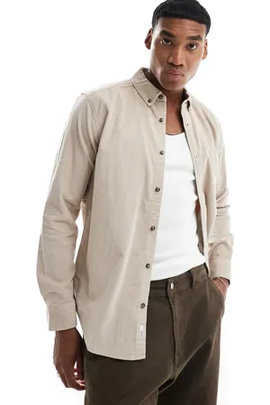 Only & Sons – Hemd aus Cord in Beige