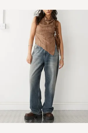 COLLUSION – X001 – Sehr weite Jeans in Stone-Waschung