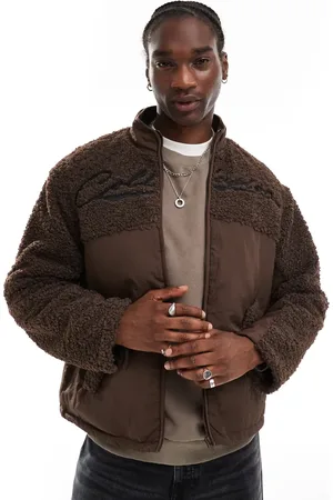 COLLUSION – Jacke aus Teddyfell und Nylon in