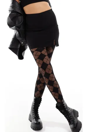ASOS – Strumpfhose in mit Rautenmuster