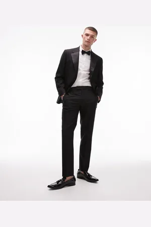 Topman – Schmal geschnittene Smoking-Anzughose in