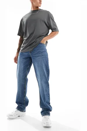COLLUSION – X005 – Jeans in mittelblauer Waschung mit geradem Schnitt