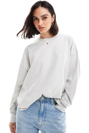Abercrombie & Fitch – Langärmliges Oversize-T-Shirt in