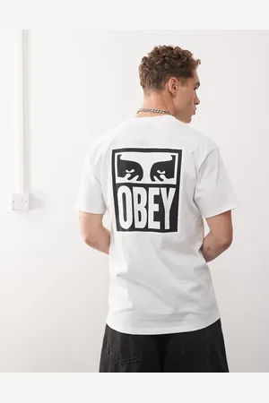 Obey – T-Shirt in mit Augengrafik hinten