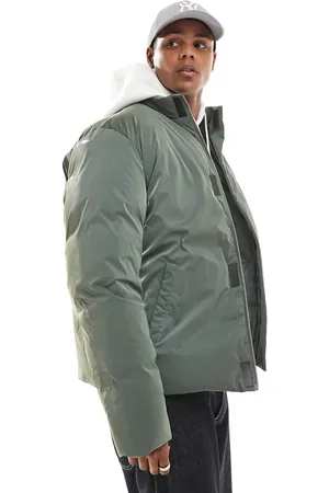 ASOS – Oversize-Steppjacke mit Metallic-Optik