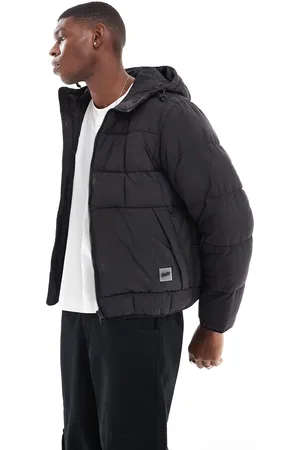Pull&Bear – Leichte Pufferjacke in mit Kapuze