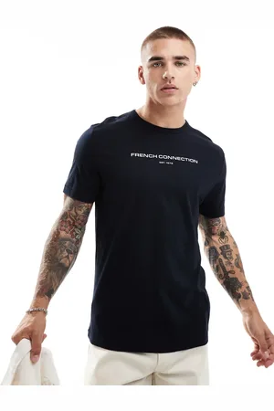 French Connection French Connection – T-Shirt in Marineblau mit Logo