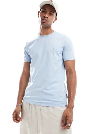 French Connection French Connection – T-Shirt mit Rundhalsausschnitt in Himmelblau