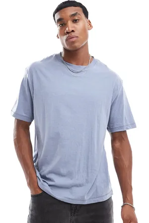 French Connection French Connection – Oversize-T-Shirt in meliertem Hellblau