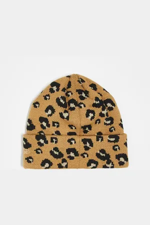 New Era – LA – Strickmütze in Beige mit breitem Umschlag