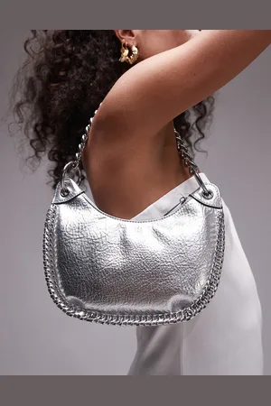 Topshop – Sohara – U-förmige Schultertasche in mit Kettendetail