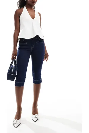 Edikted – Capri-Jeans in Indigoblau