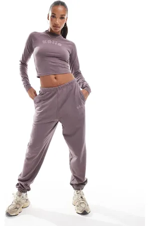 Kaiia – Jogginghose in mit Bubble-Logo und Bündchen, Kombiteil