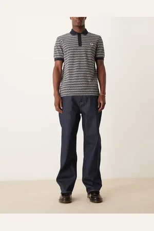 Abercrombie & Fitch – Jeans in dunkelblauer Waschung mit lockerem, geradem Schnitt