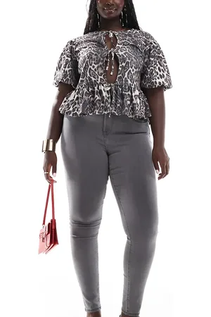 ONLY – Enge Jeans in mit hohem Bund