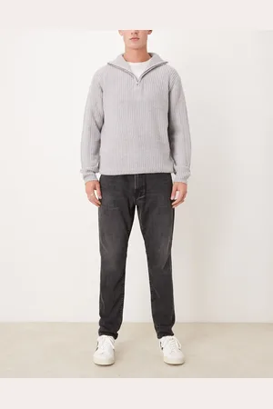 Abercrombie & Fitch – Athletic – Schmal geschnittene Jeans in verwaschenem