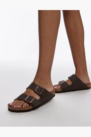 Birkenstock – Unisex – Arizona – Birko-Flor-Sandalen in Dunkelbraun