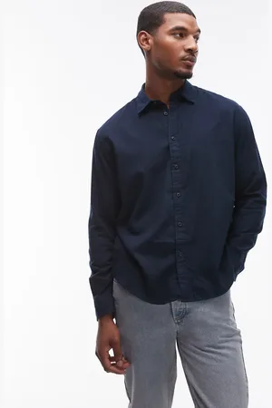 SELECTED – Kastiges Oversize-Hemd in mit großem Karomuster