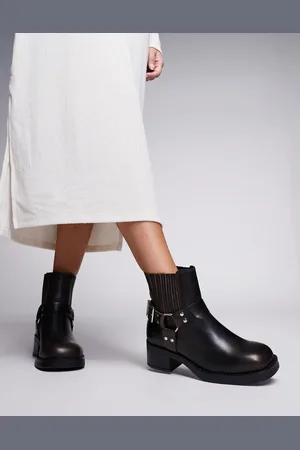 Steve Madden – Breaker – Biker-Stiefeletten aus Leder in