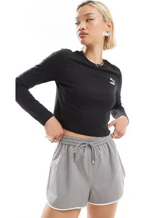 PUMA – Classics – Langärmliges, knapp geschnittenes Shirt in