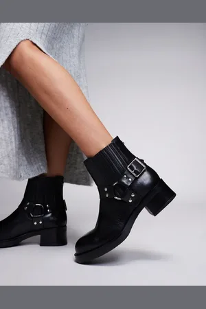 Steve Madden – Breaker – Biker-Stiefeletten aus Leder in