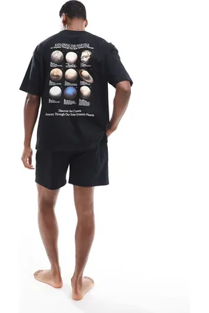 ASOS – Pyjama in mit Sonnensystem-Print