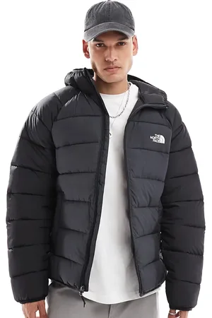 The North Face – Laurez – Pufferjacke in Grau mit Logo und Kapuze, exklusiv bei ASOS