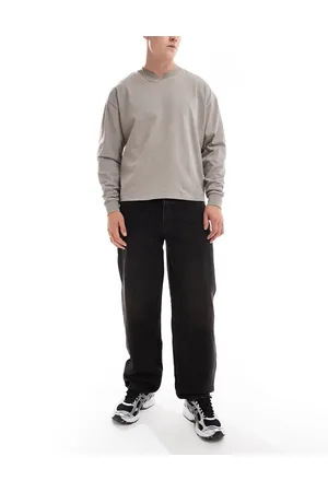 Only & Sons – Fade – Locker geschnittene Jeans in mit braunem Vintage-Farbstich