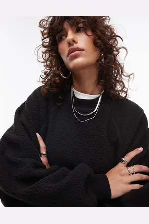 Topshop – Sweatshirt aus Teddyfell in , Kombiteil